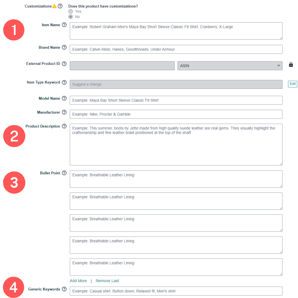 Editing your listing in amazon seller central